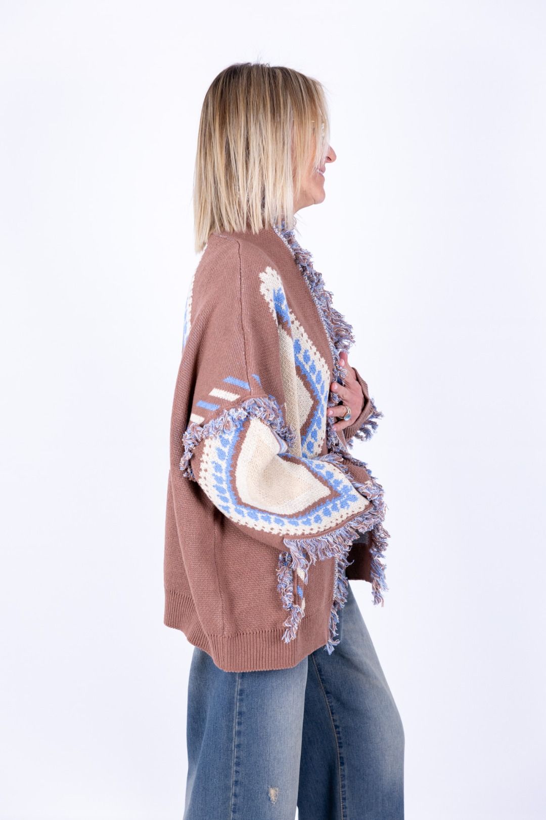 Tensione In - Cardigan rombi