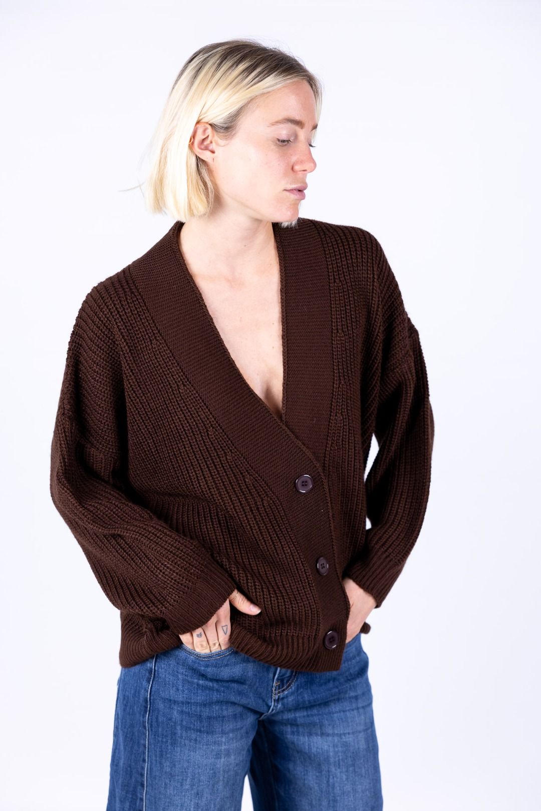 Susy Mix - Cardigan tre bottoni