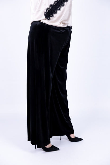 Susy Star - Pantalone palazzo in ciniglia