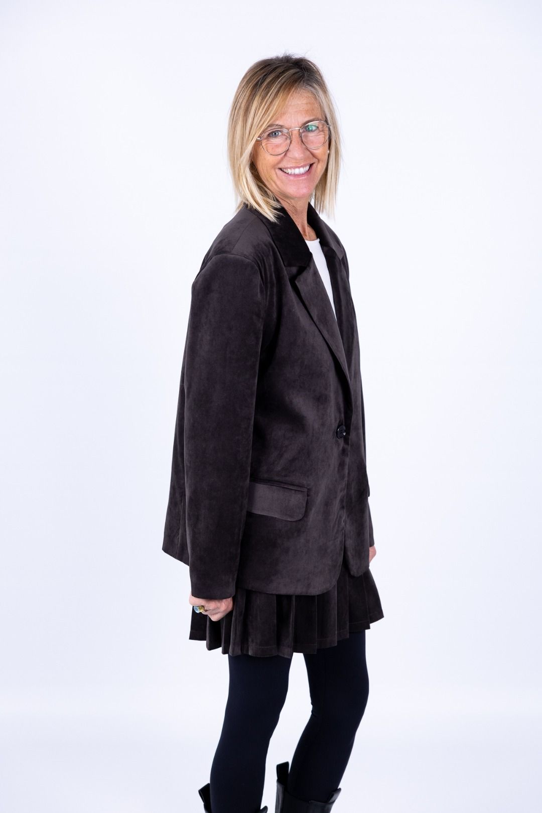 Susy Mix - Giacca di velluto liscio