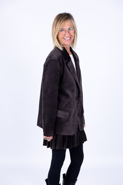 Susy Mix - Giacca di velluto liscio