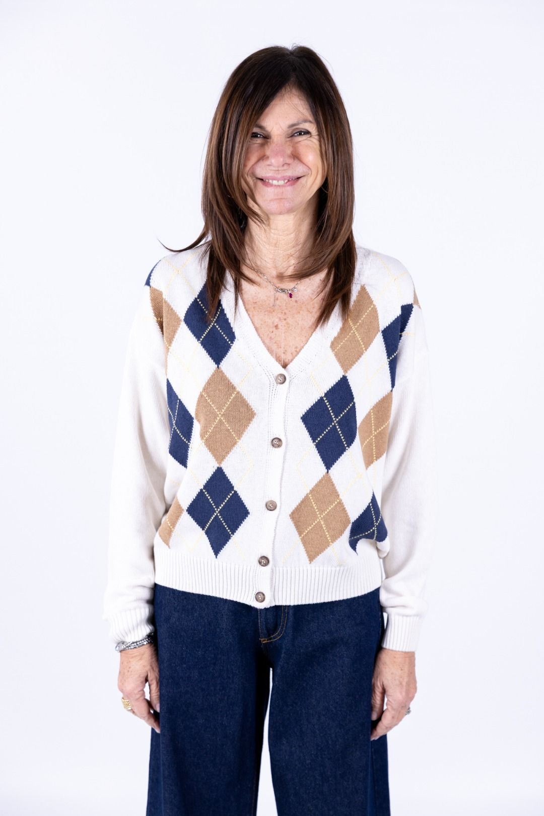 Tensione In - Cardigan rombi