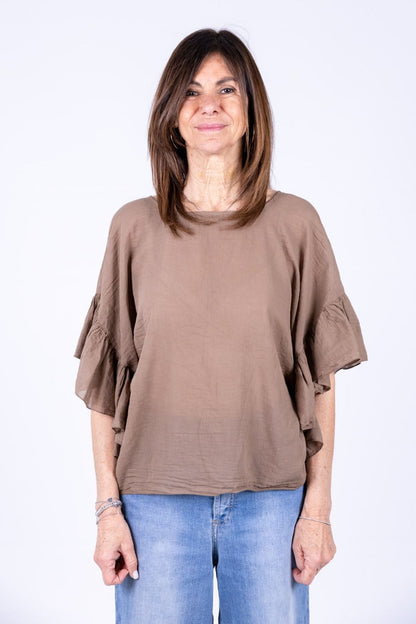 Novepuntouno - Camicina con voulant