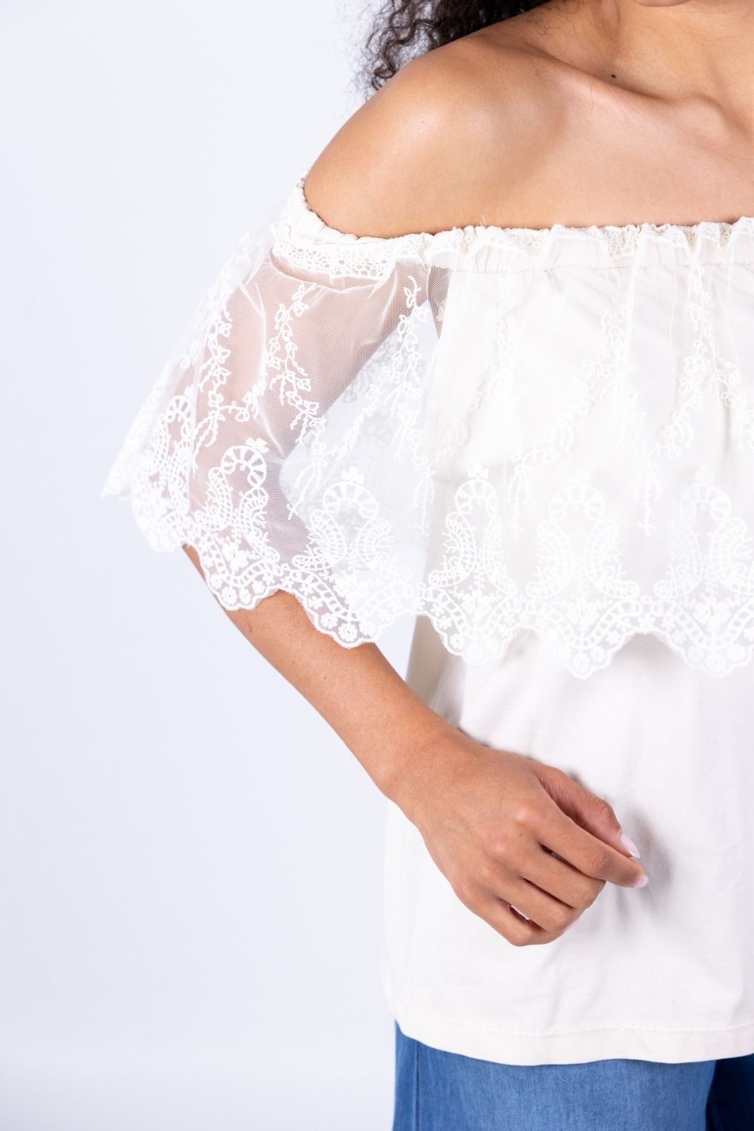 Philia Loft - T-shirt con pizzo