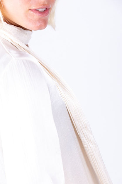 HaveOne - Camicia viscosa con fiocco