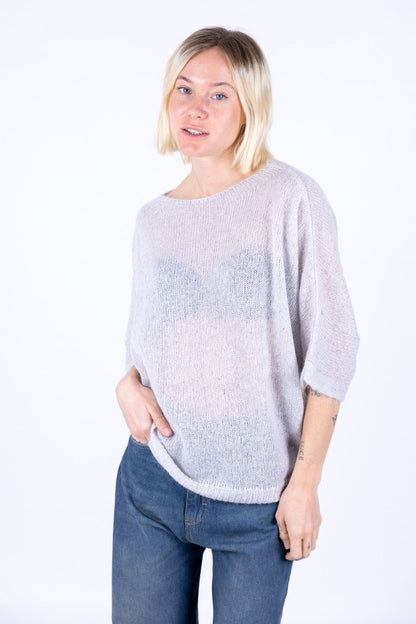 HaveOne - Poncho con paillettes