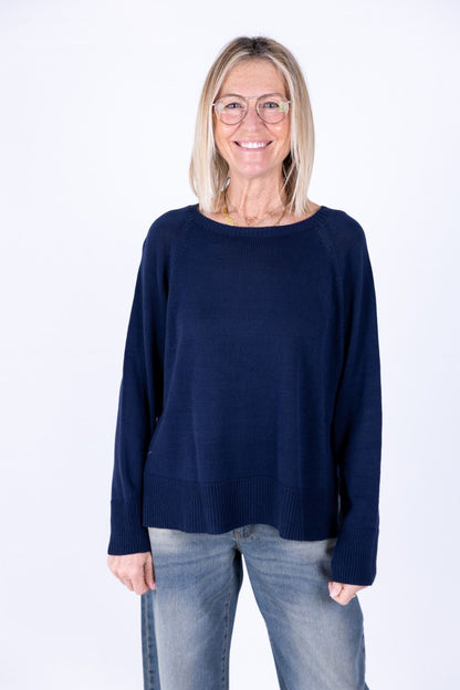Susy Mix - Maglia barchetta raglan