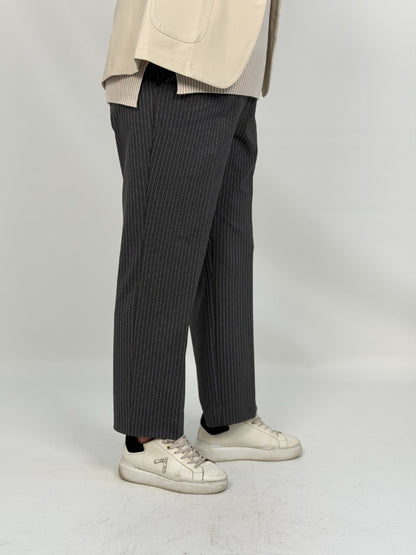 Ragno - Pantalone gessato Straight pocket C