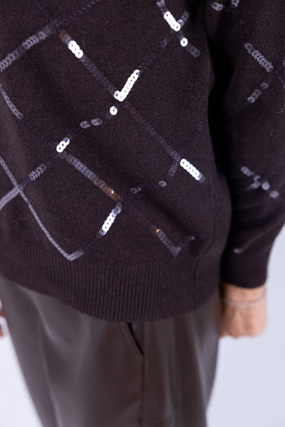 Susy Mix - Maglia con paillettes