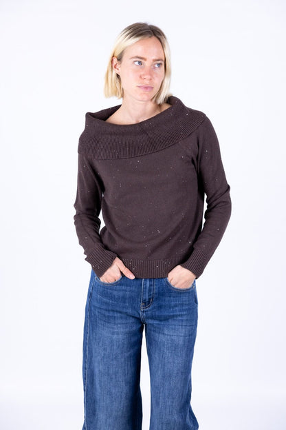 Susy Mix - Maglia shiffer con paillettes