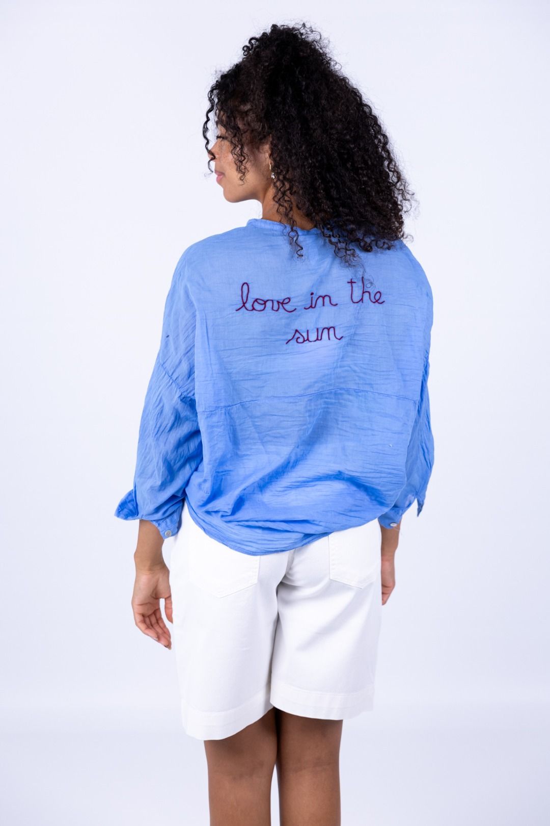 Tensione In - Camicia mussola con scritta