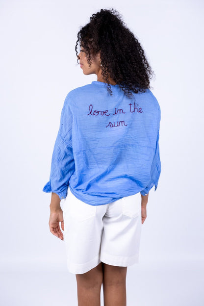 Tensione In - Camicia mussola con scritta