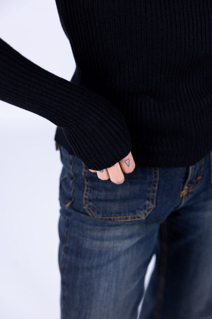 Susy Mix - Maglia lupetto costina