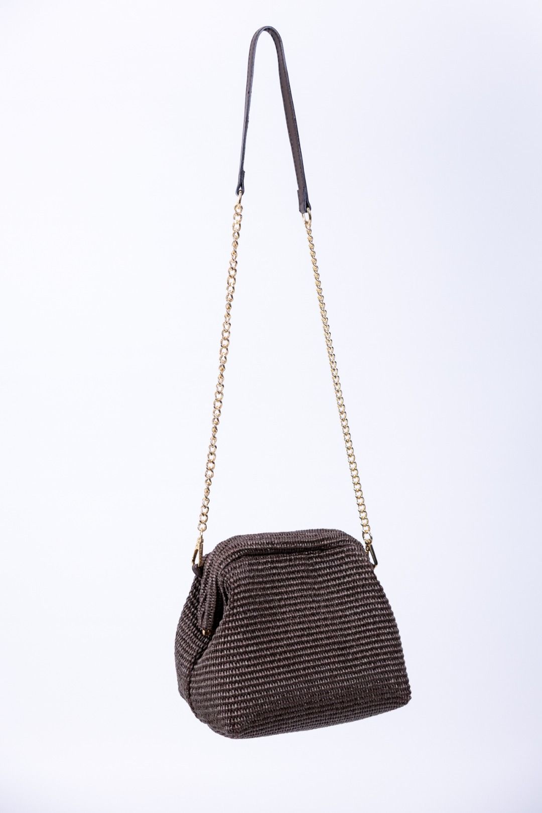 Gulp - Borsa in raffia con chiusura magnetica