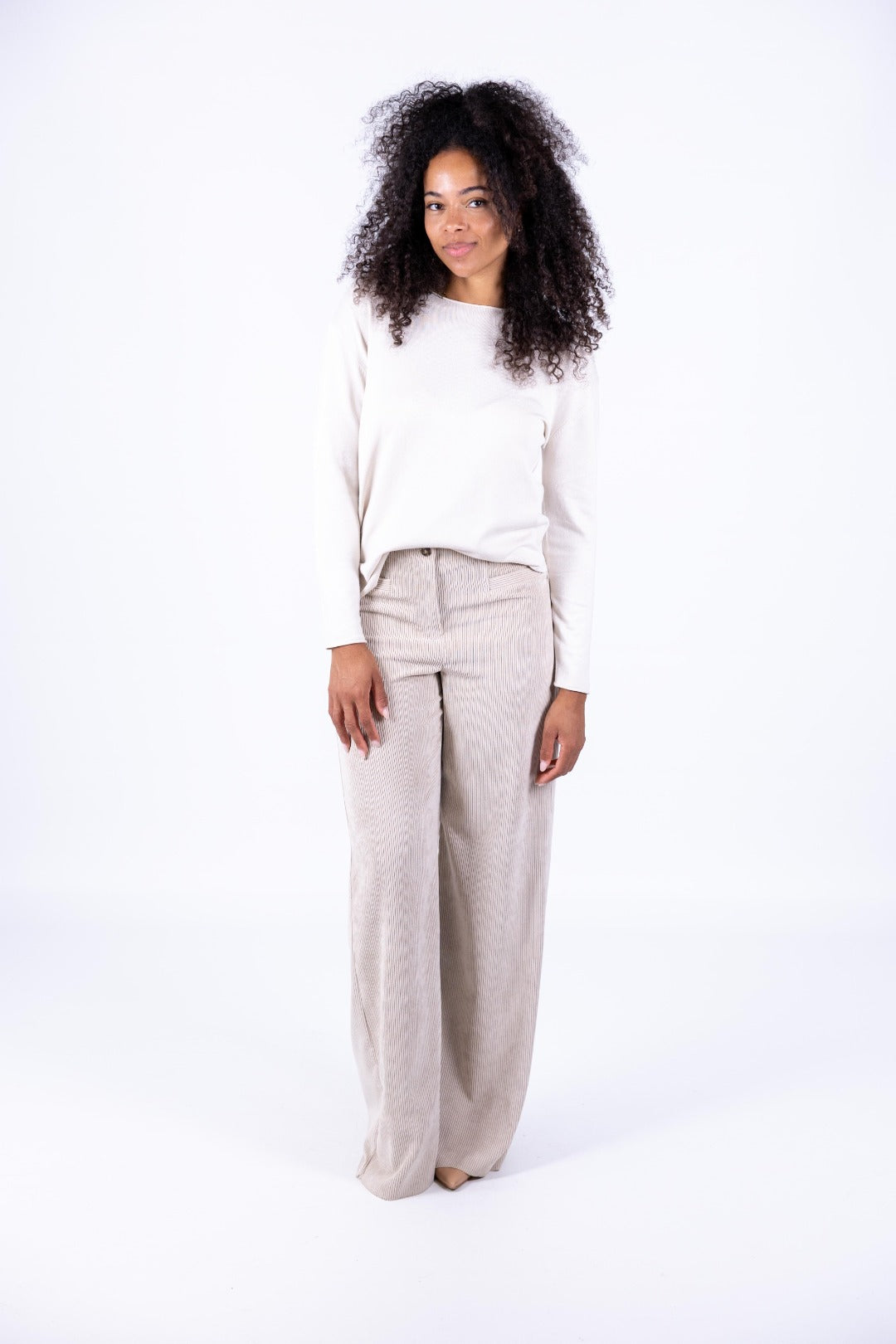Emme - Pantalone palazzo in velluto