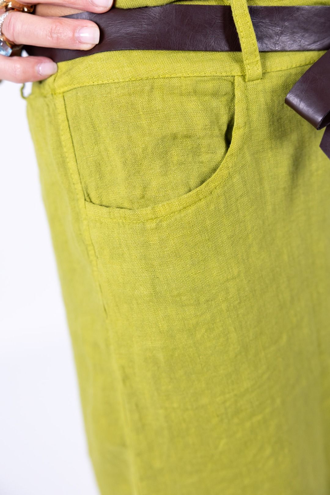 Susy Mix - Pantalone baggy in lino