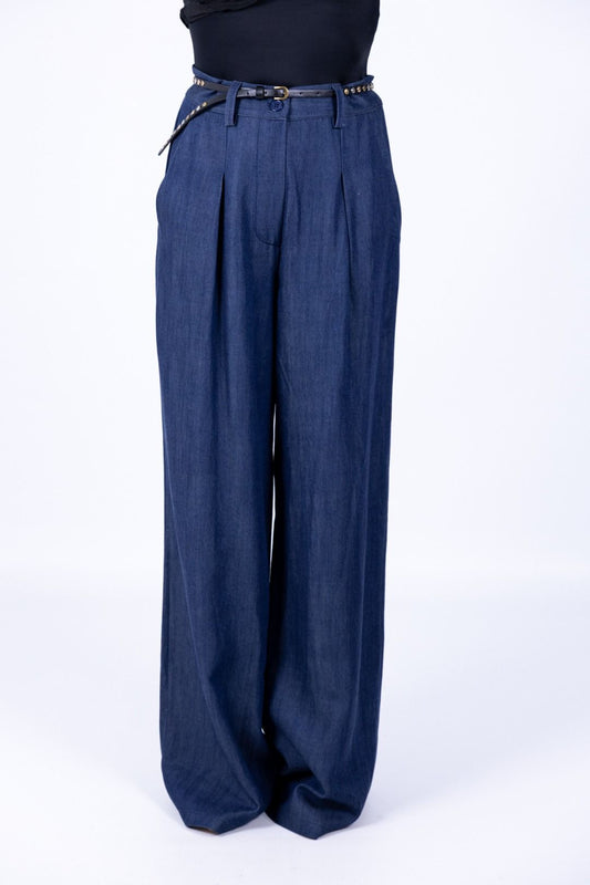 Tensione In - Pantalone palazzo con pence