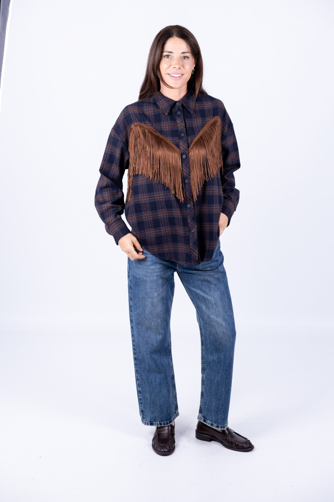 Tensione In - Camicia con frange