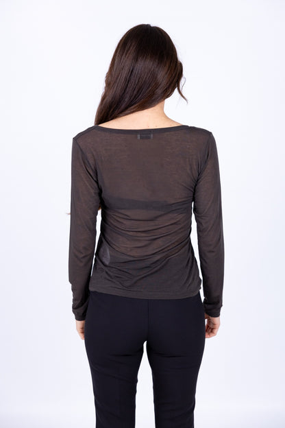 Susy Mix -  Maglia slim scollo V