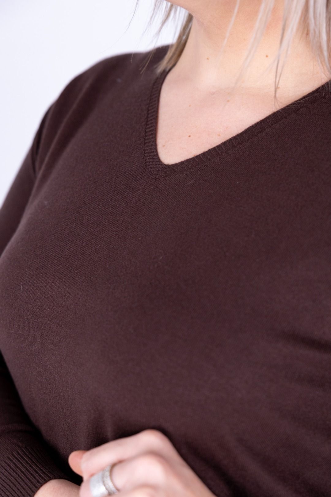 Dejavù - Maglia scollo a V con spacchetti