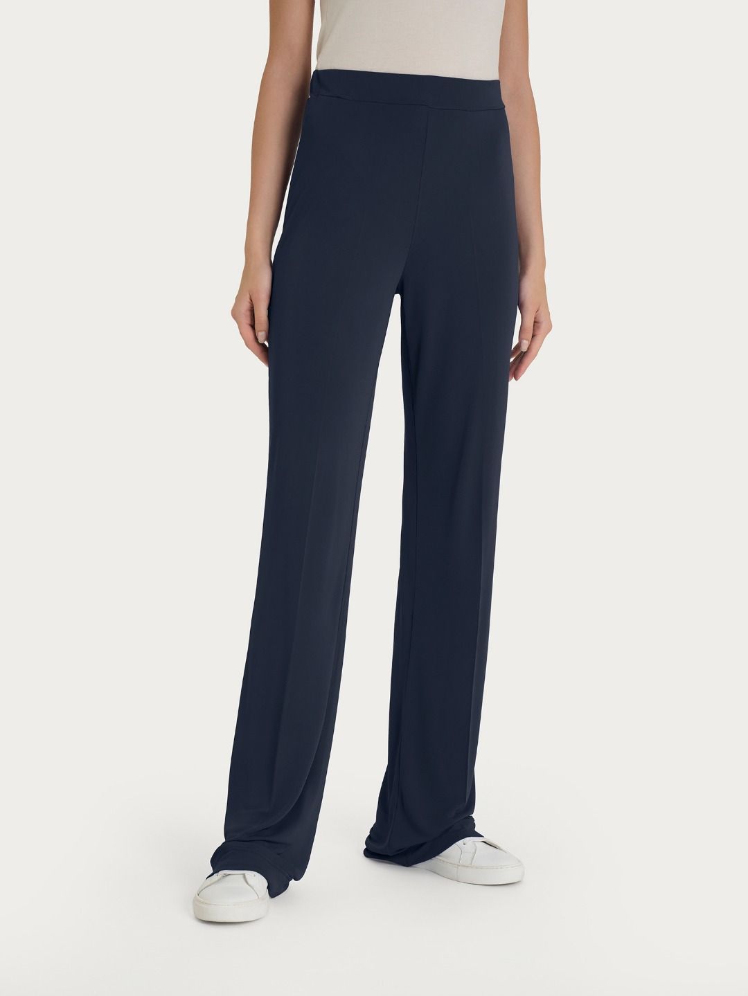 Ragno - Pantalone ampio in crepe satin