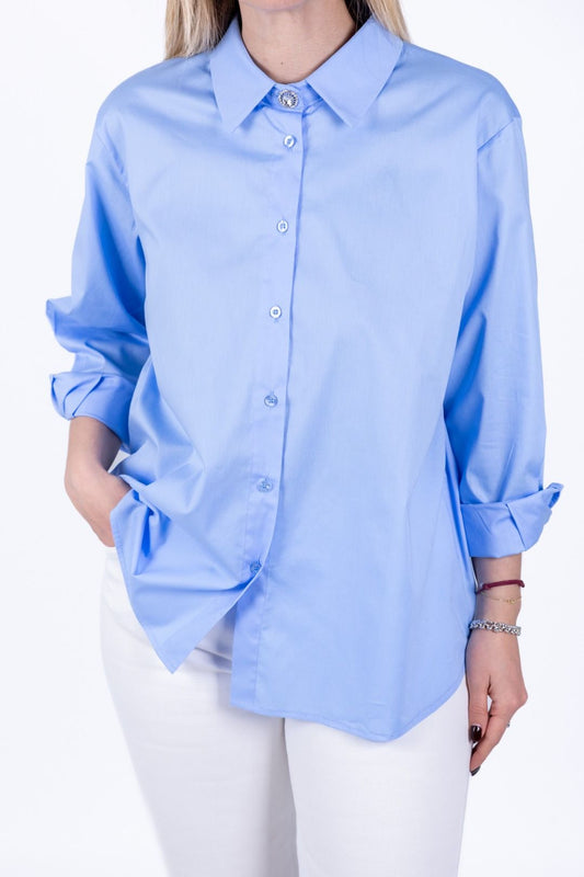 Susy Star - Camicia con bottone gioiello