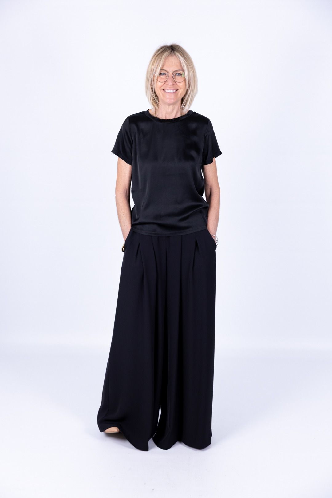 Imperial - Pantalone palazzo con pence