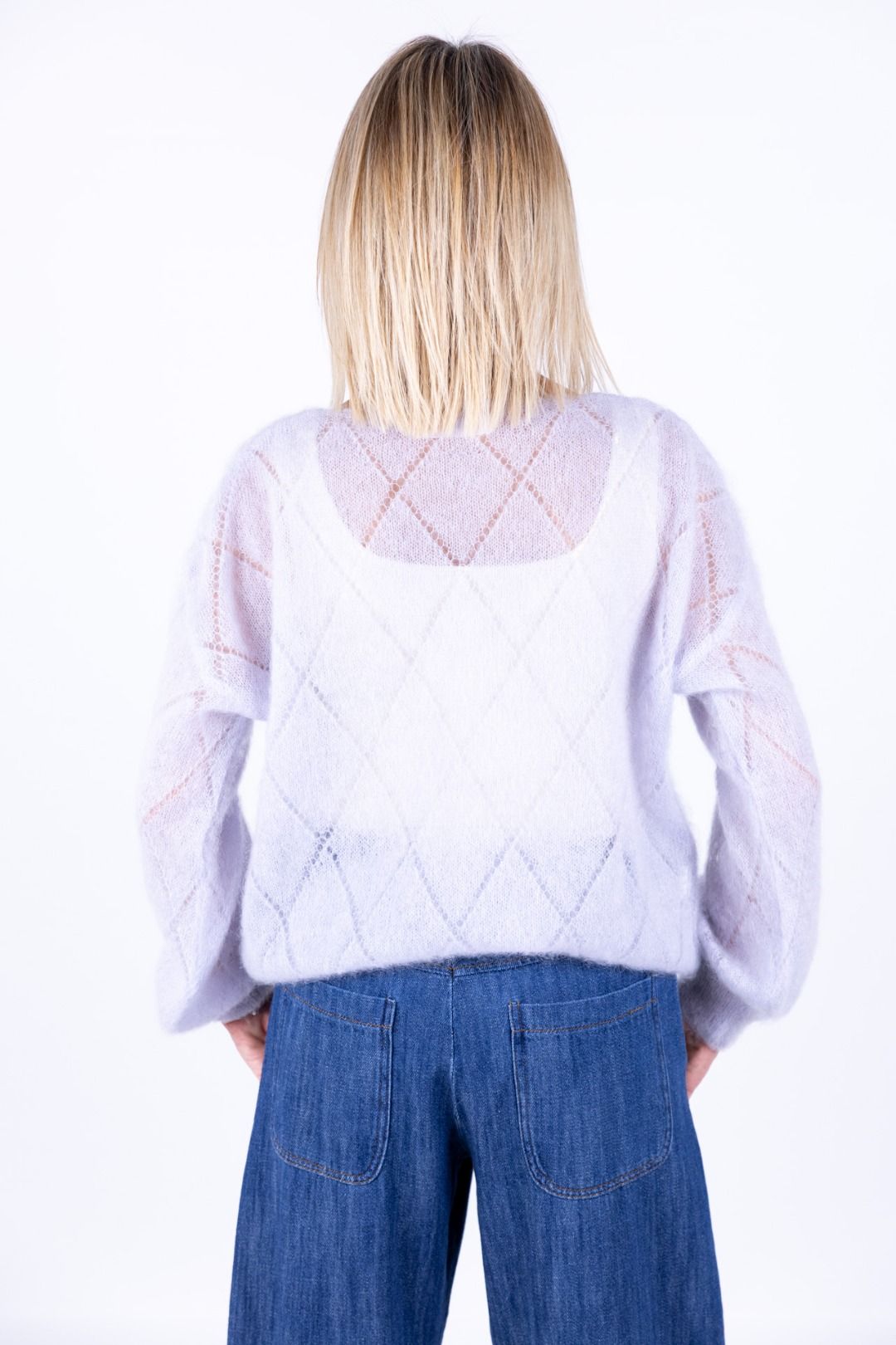 Amorė - Maglia ricamo kid mohair