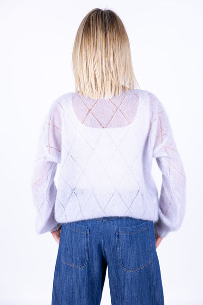 Amorė - Maglia ricamo kid mohair