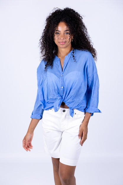 Tensione In - Camicia mussola con scritta
