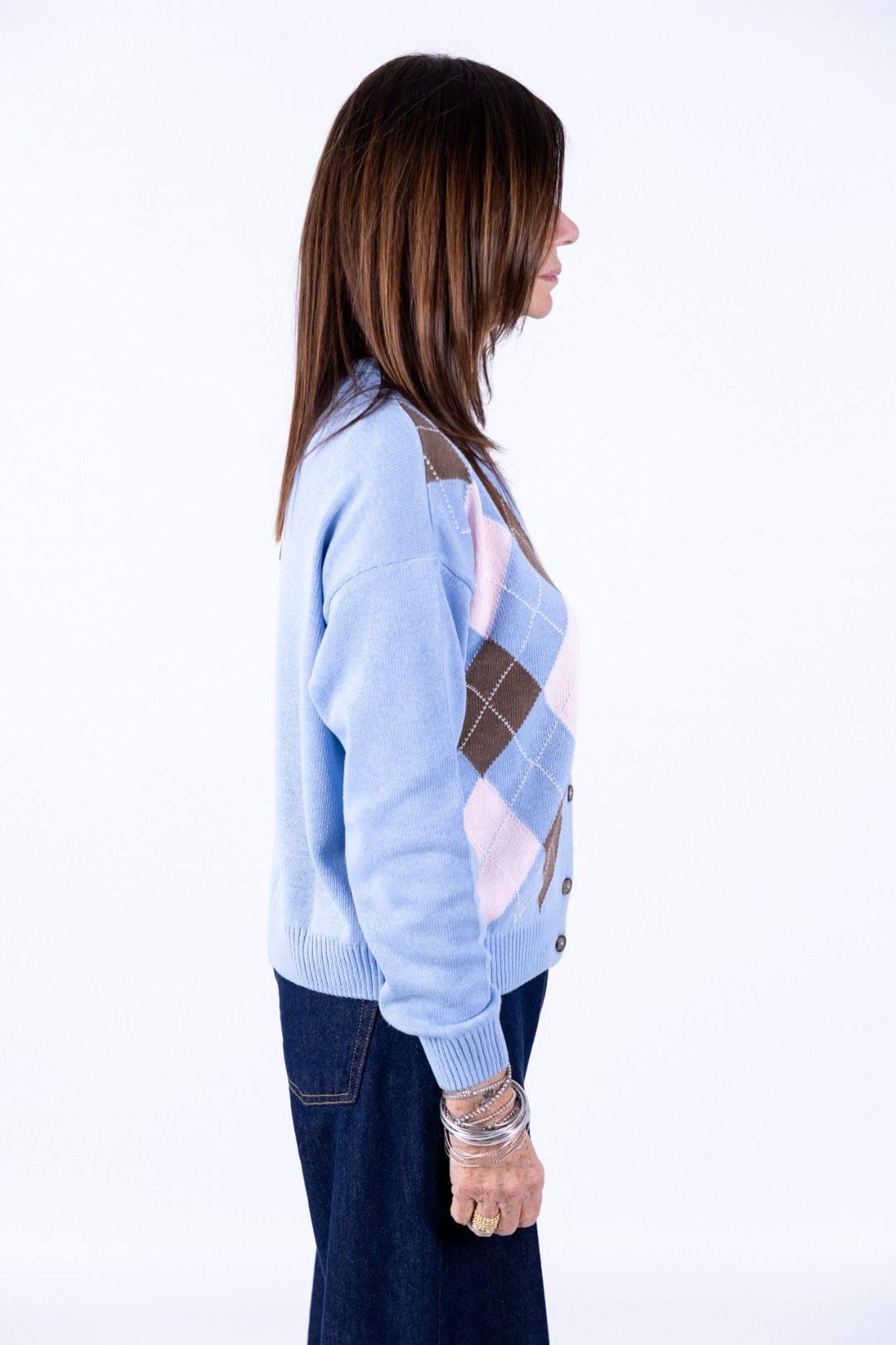 Tensione In - Cardigan rombi