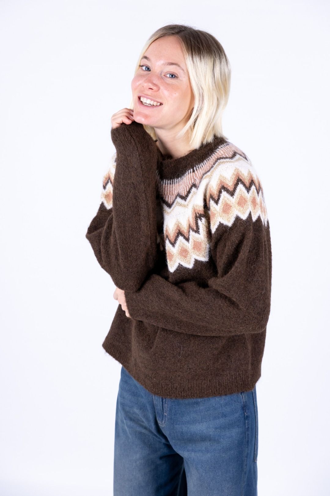 Susy Mix - Maglia jacquard lurex