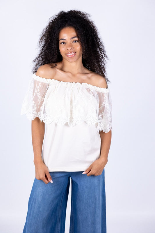 Philia Loft - T-shirt con pizzo