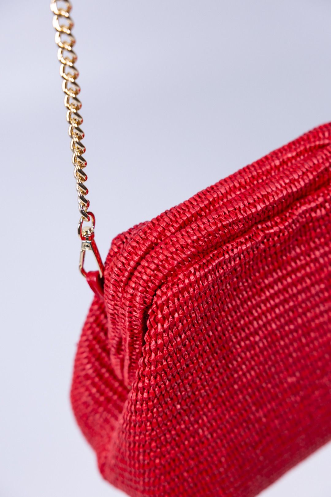 Gulp - Borsa in raffia con chiusura magnetica