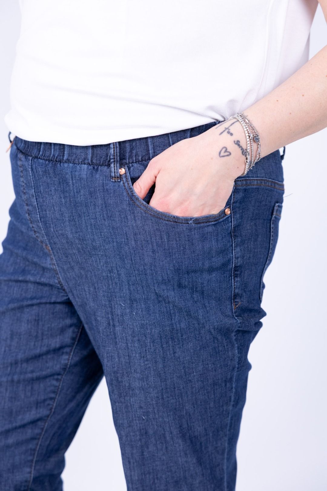 Ragno - Jeans straight pockets con frange C