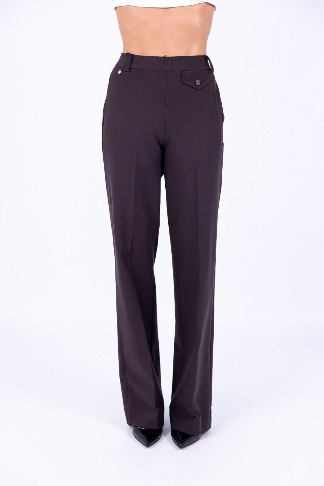 Ragno - Pantalone palazzo con tasche