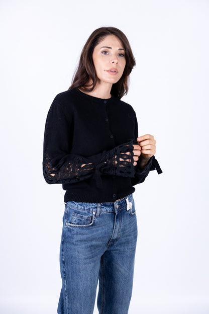 Philia Loft - Cardigan con pizzo