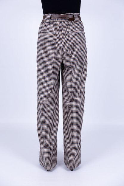 Tensione in - Pantalone palazzo con cintura