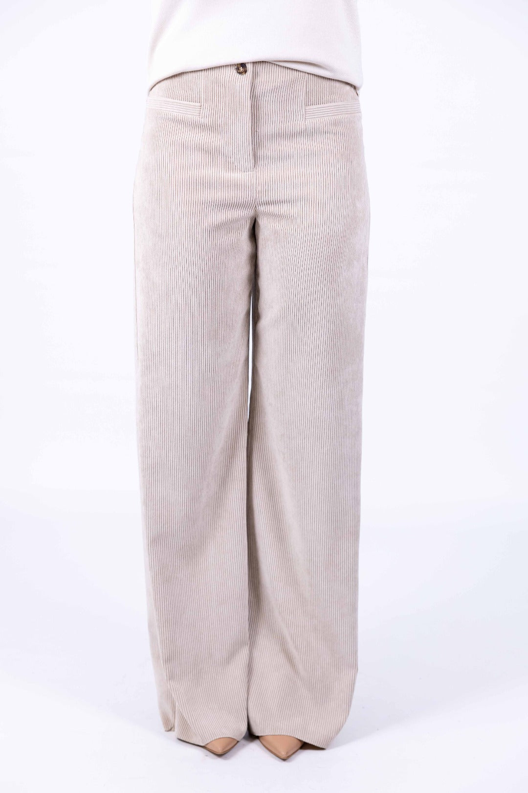 Emme - Pantalone palazzo in velluto