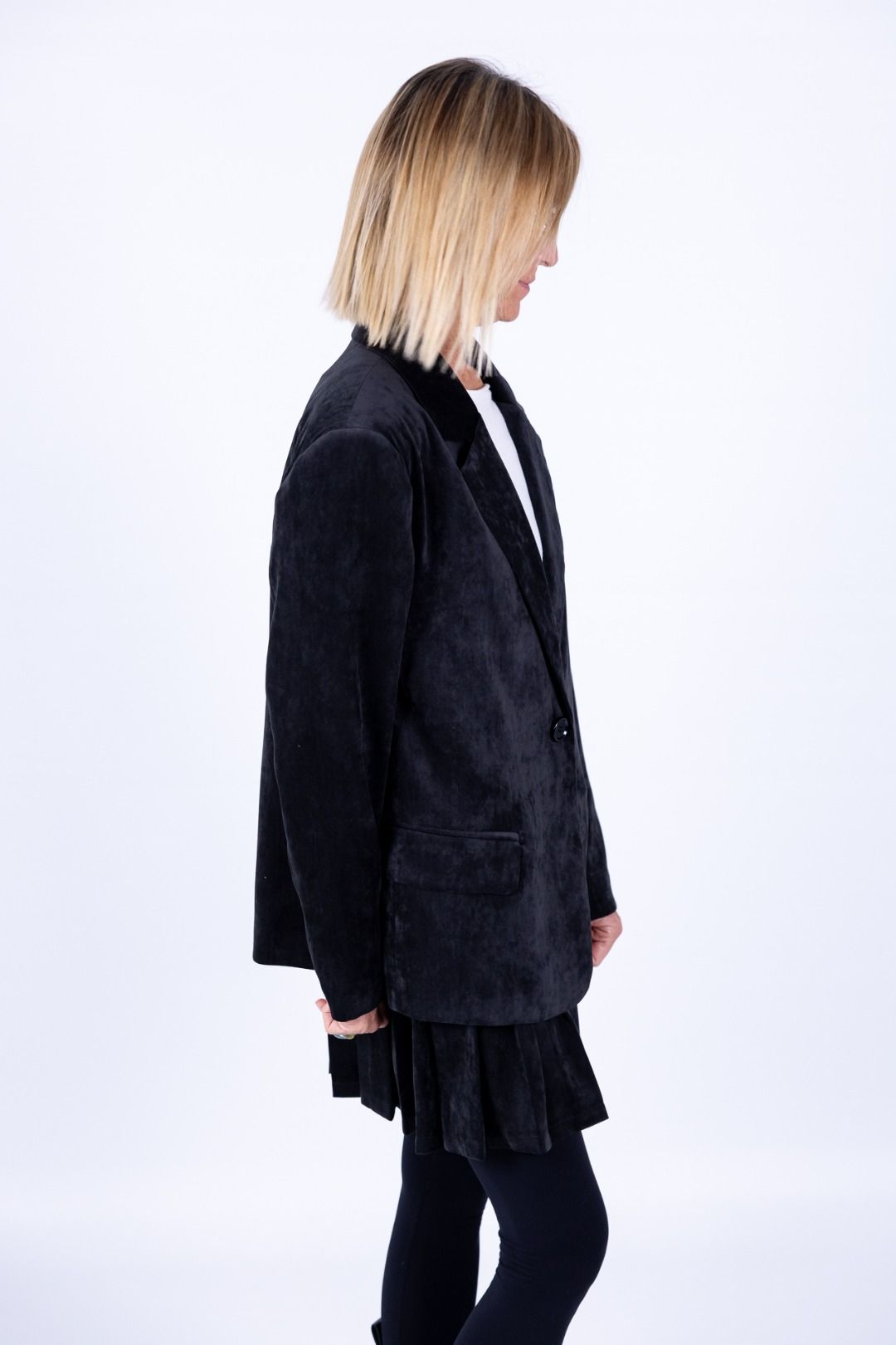 Susy Mix - Giacca di velluto liscio