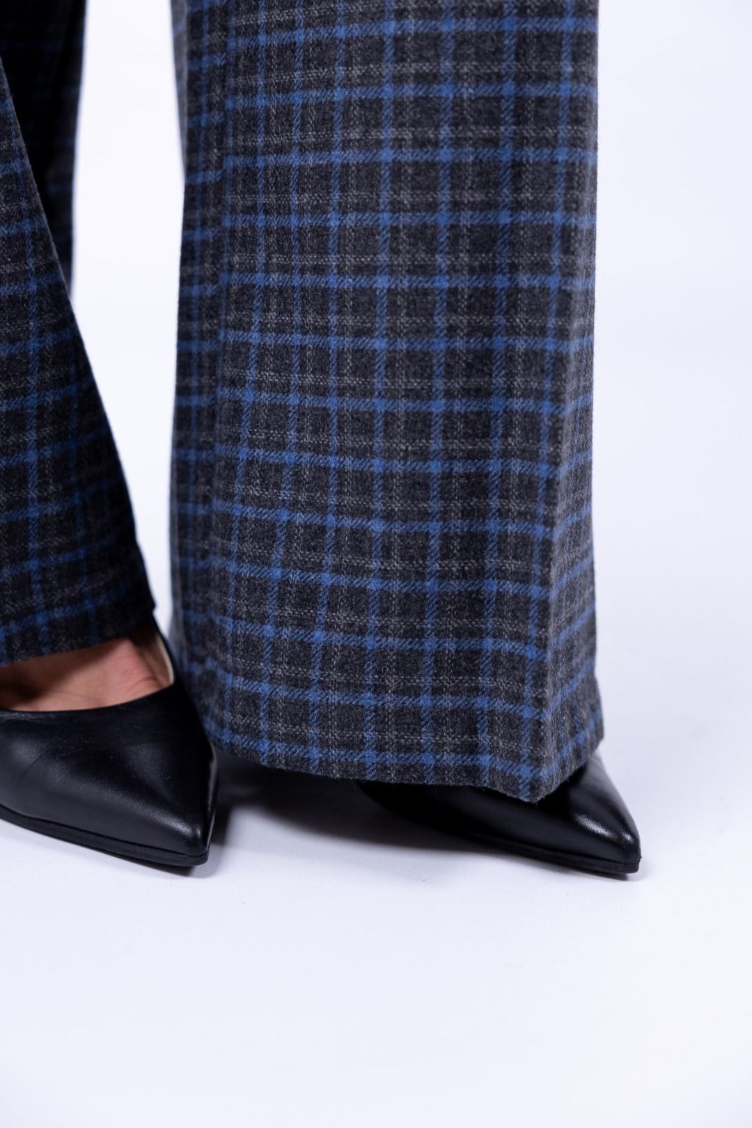 Tensione In - Pantalone palazzo con quadri