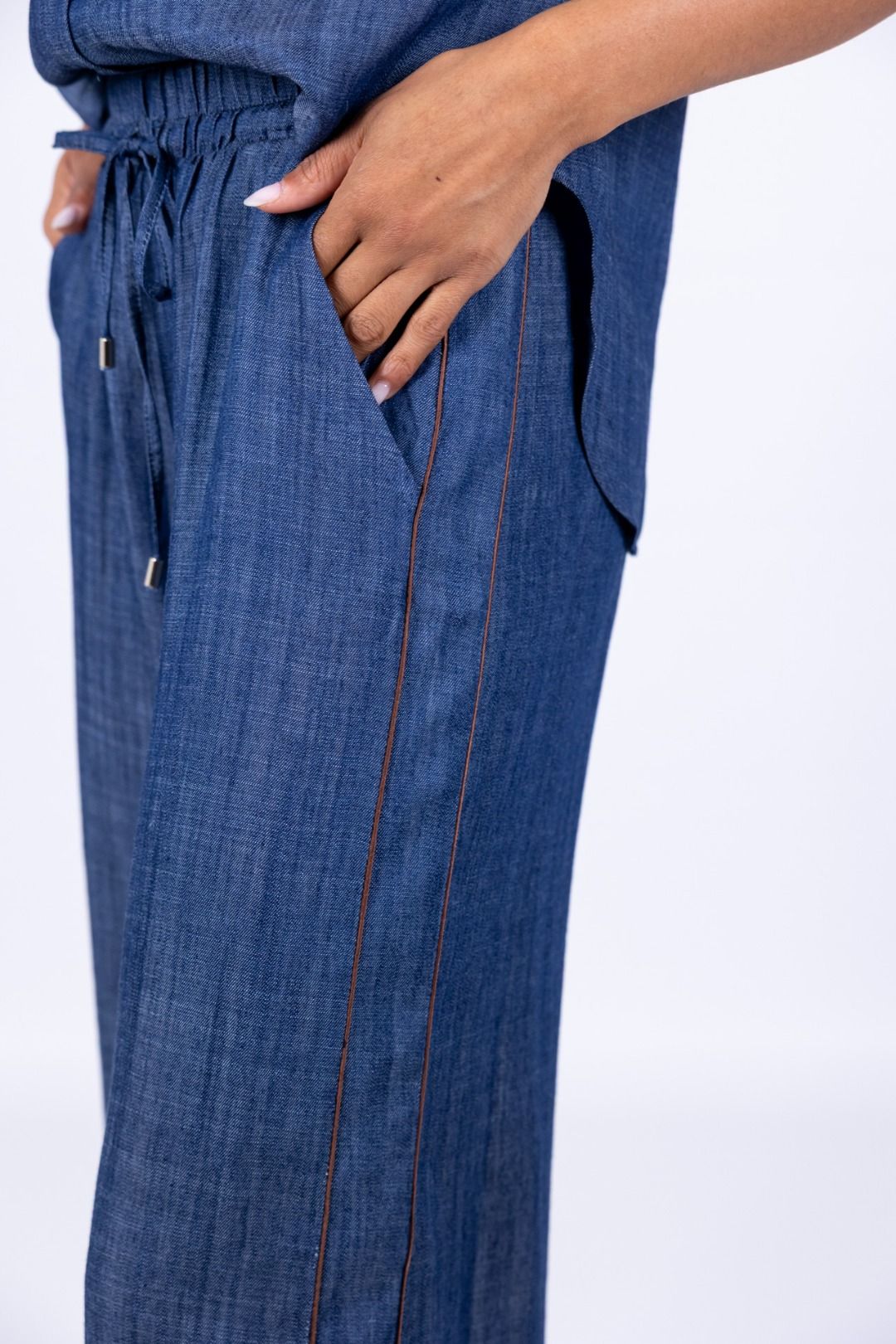 Tensione In - Pantalone ampio chambry
