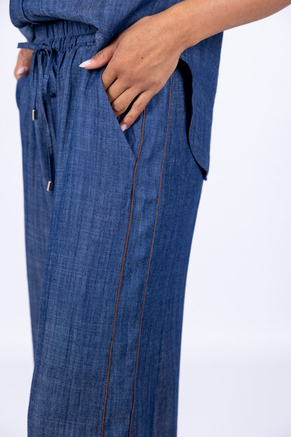 Tensione In - Pantalone ampio chambry