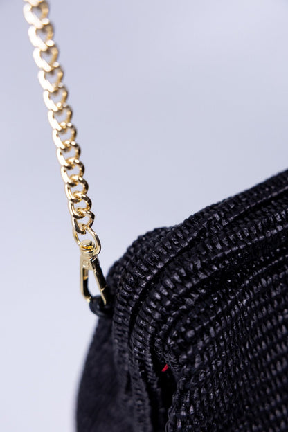 Gulp - Borsa in raffia con chiusura magnetica