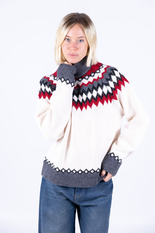 HaveOne - Girocollo rombi in lurex