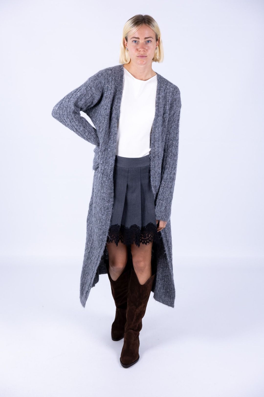 Susy Mix - Cardigan con treccia
