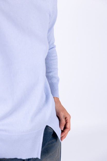 Bottega Artigiana - Maglia scollo barchetta spacchetto laterale