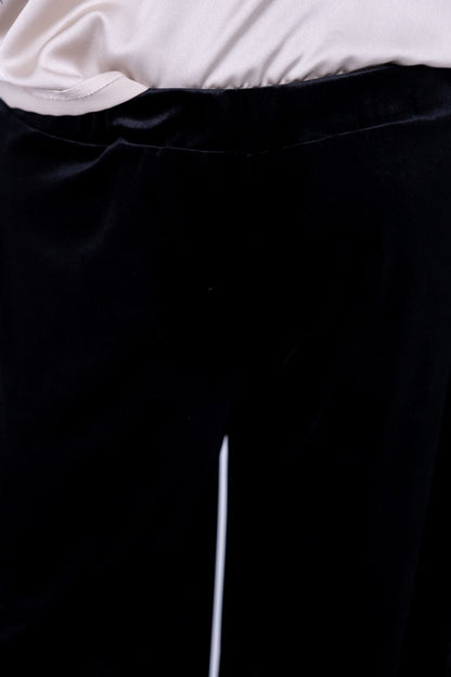 Susy Star - Pantalone palazzo in ciniglia