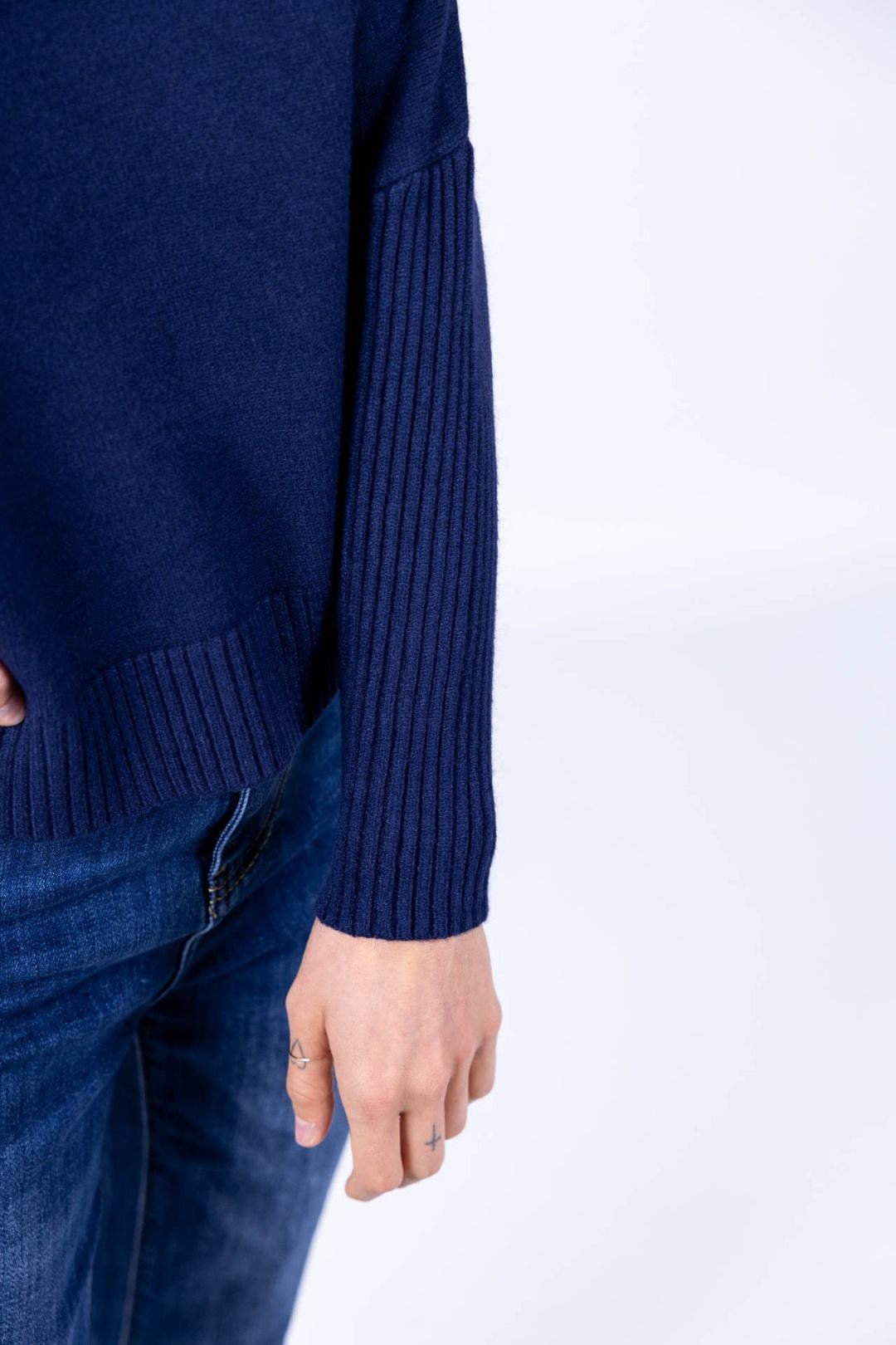 Decima Domus - Maglia collo alto manica manicotto