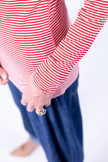 Susy Mix - Maglia barchetta righe